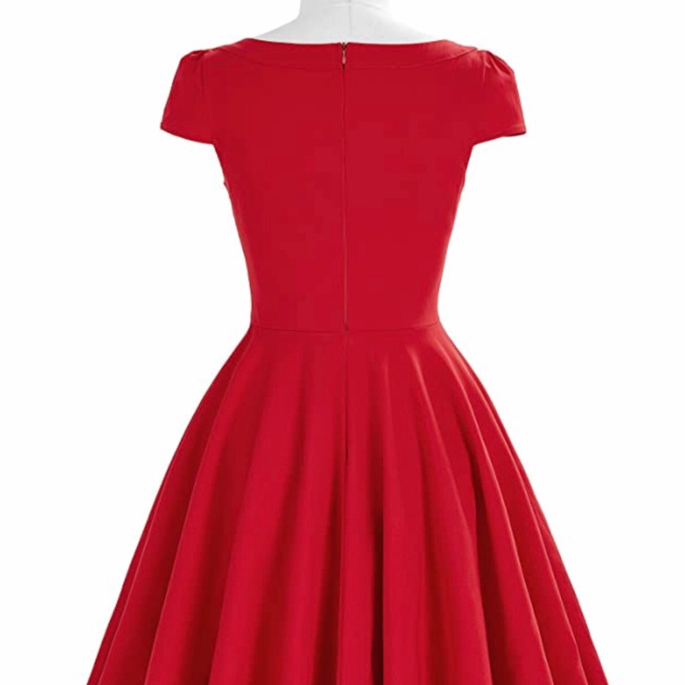 🟢❤️💃🏽NWT Vintage American Nostalgia Rockabilly Dress Cap Sleeve💃🏽🤩❤️NWT - Picture 2 of 14